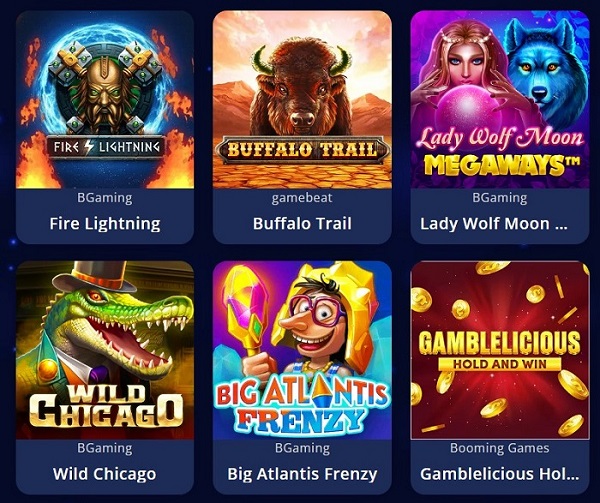Blue Leo casino games