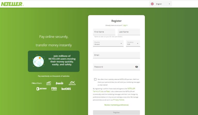 Sign Up for a Neteller Casino