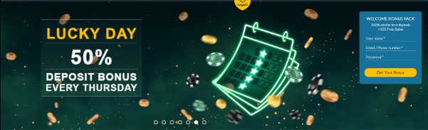 Power Casino welcome bonus