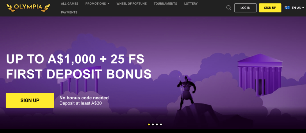 Bonuses at Olympia Casino