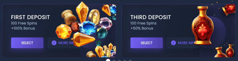 ZenCasino welcome bonuses