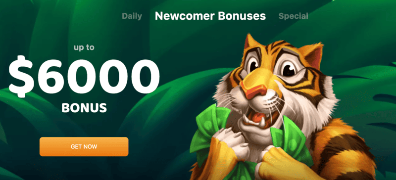 welcome bonus lucky tiger casino